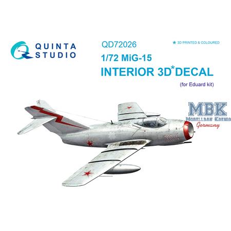 MiG-15 3D-Printed & coloured Interior