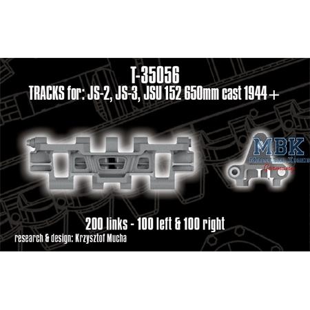 JS-2, JS-3, JSU 152 650mm cast 1944+ tracks