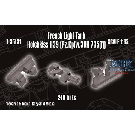 French Light Tank Hotchkiss H39 tracks