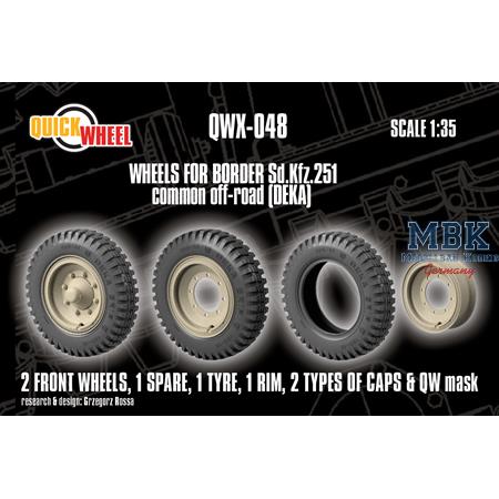 Sd.Kfz. 251 common off-road wheels, Deka