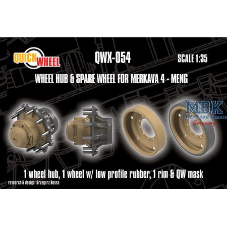 Merkava 4 Wheel Hub & Spare wheels