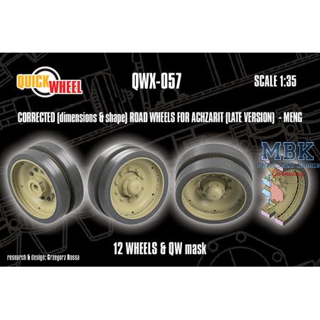 Achzarit late road wheels (correct dim/shape) Meng