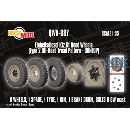 Einheitsdiesel Type 2 Offroad wheels (Dunlop)