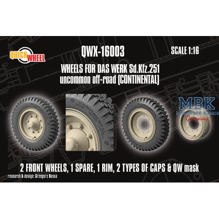 X-Pack Sd.Kfz.251 uncommon offroad wheels (Conti)