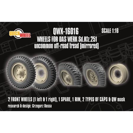 Sd.Kfz. 251 Front Wheels f.Das Werk - Uncom.off-rd
