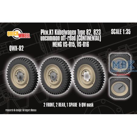 Kübelwagen Typ 82 uncommon off-road wheels