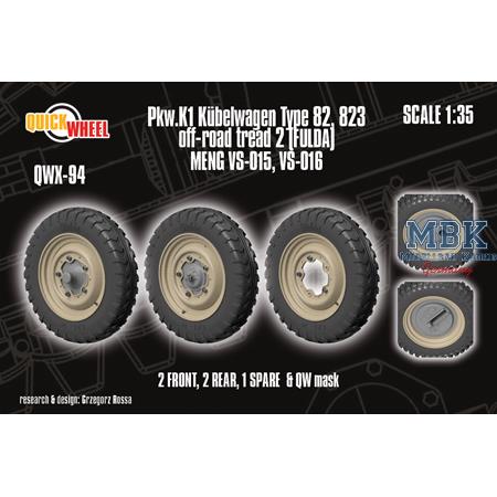 Kübelwagen Typ 82 uncommon offroad tread 2 (Fulda)
