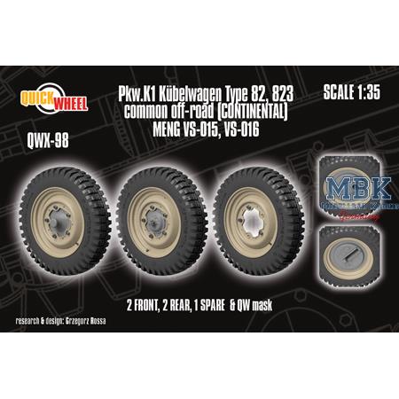 Kübelwagen Typ 82 common off-road wheels