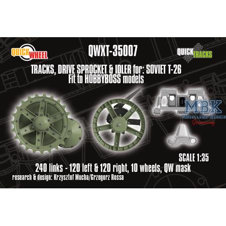 Tracks, Sprockets & Idlers for Soviet T-26