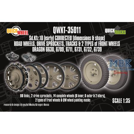 Sd.Kfz.10 (early) corrected wheels and tracks