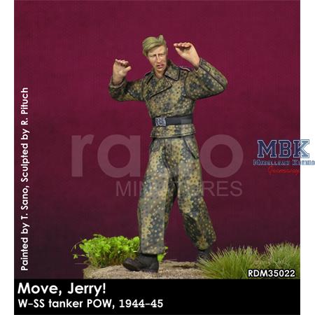 "Move Jerry" Waffen-SS Tanker in POW 1/35