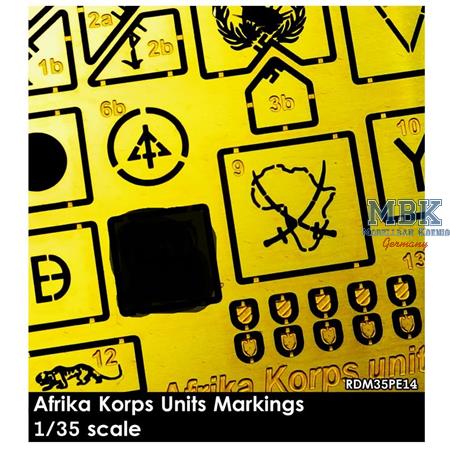 Afrika Korps DAK Units Insignia - Abzeichen