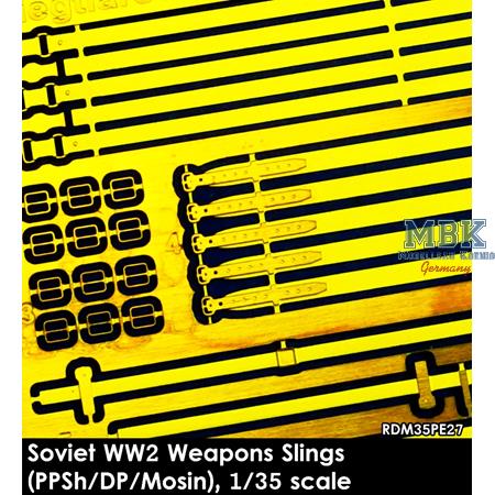 Soviet WW2 weapons slings PPSh, DP28, Mosin-Nagant