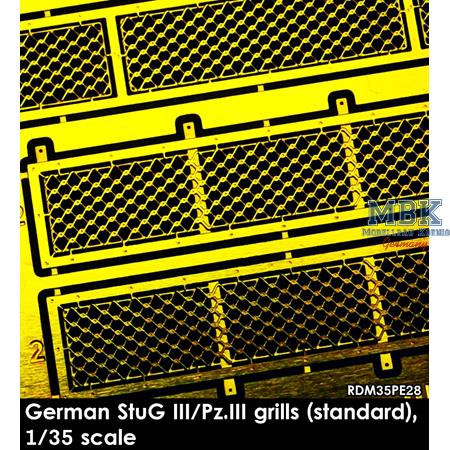 Grills f.StuG III/Pz. III standard (Lüftergitter)
