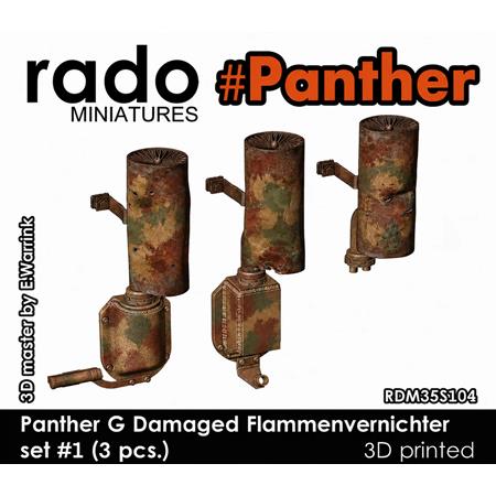 Panther G/ Jagdpanther damaged Flammenvernichter 1