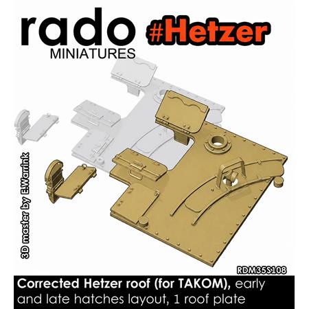 Hetzer roof early / late (Takom)
