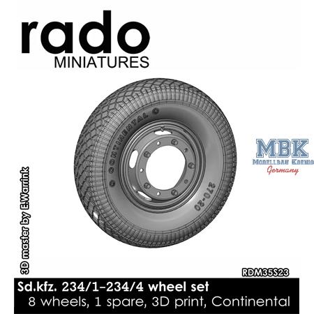 Sd.Kfz. 234/1-234/4 wheel set - Continental