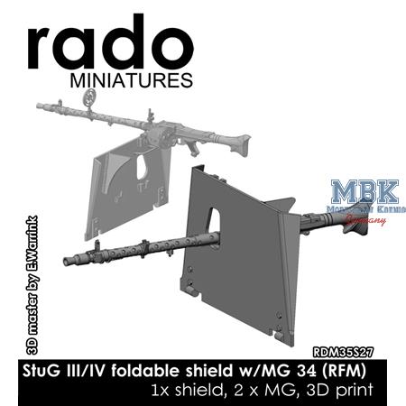 StuG III/IV foldable shield w/MG34