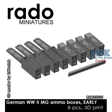 German WW2 MG ammo boxes, early