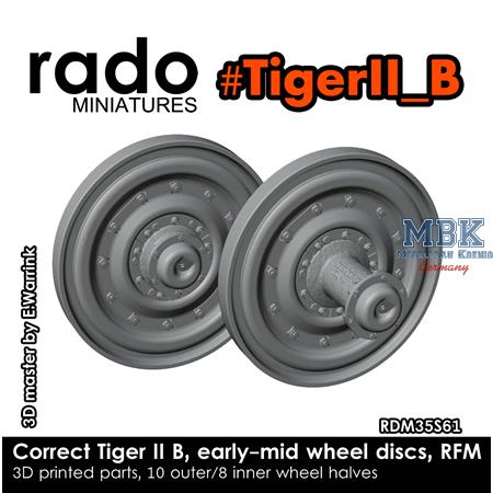 Correct Tiger II B, early/mid wheel discs (RFM)