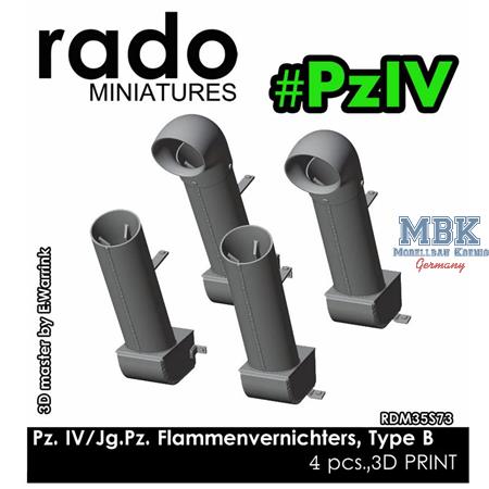 Flammenvernichter Set Panzer IV , Jagdpanzer IV