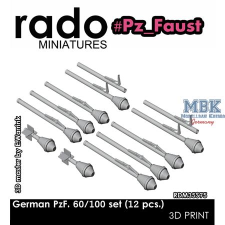 German PzF. 60/100 set (12 pcs.)