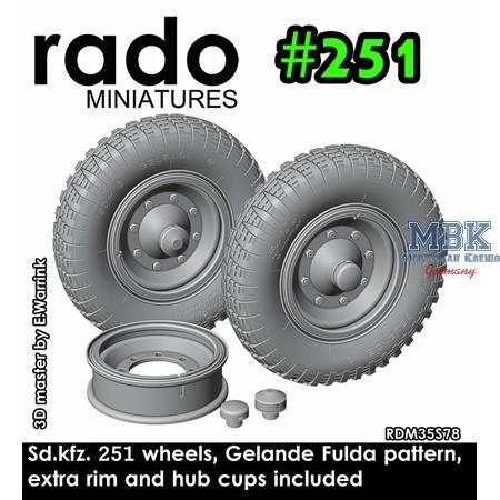 Sd.Kfz. 251 wheels, Gelände, Fulda pattern