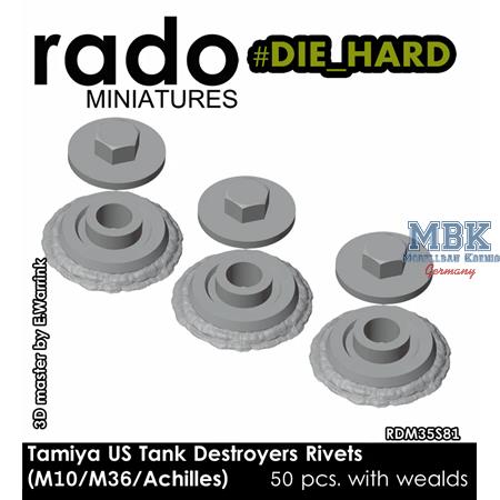 US Tank Destroyer Rivets M10/M36/Achilles (Tamiya)