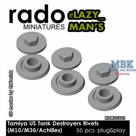US Tank Destroyer Rivets M10/M36/Achilles (Tamiya)