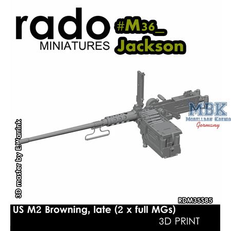 US Tank Destroyer Browning MG set (.30/.50 cal.)