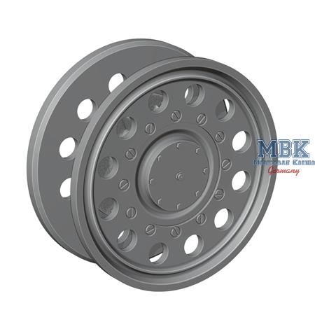 Hetzer idlers set, late (4 types, 4 pairs)