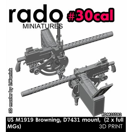 US M1919 Browning, D7431 mount