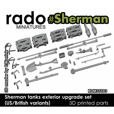 Sherman tanks exterior upgrade set (US/British)