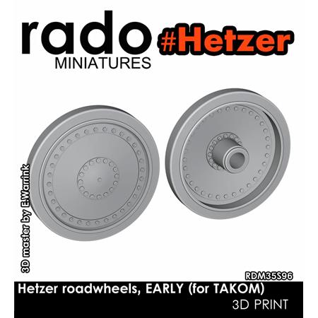 Hetzer roadwheels, early (for Takom)