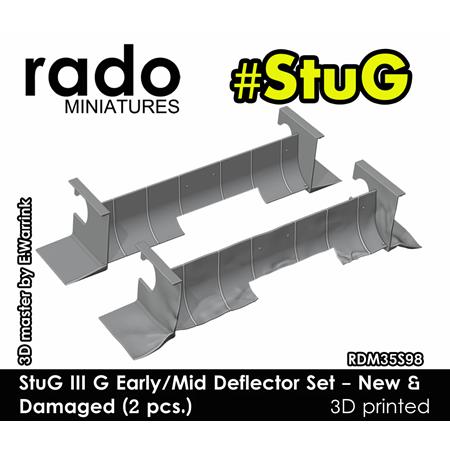 StuG III G early/mid deflector set - new & damaged