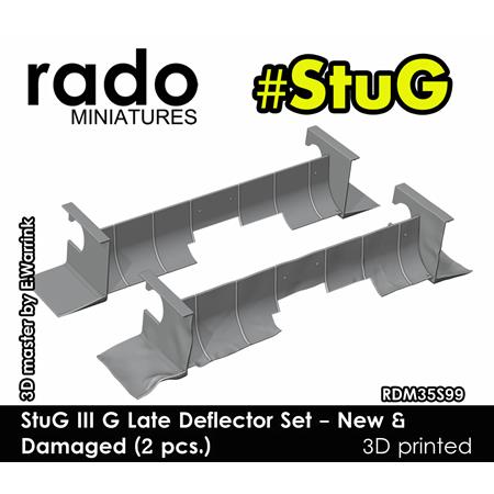 StuG III G late deflector set - new & damaged