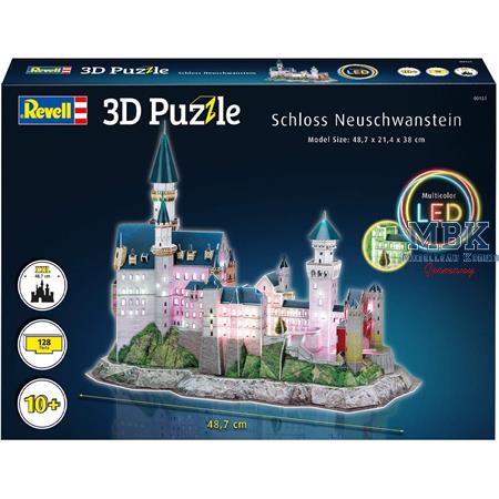 3D Puzzle: Schloss Neuschwanstein - LED-Edition