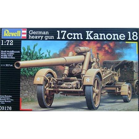 Deutsche schwere \"17cm Kanone 18\" in Mörserlafet