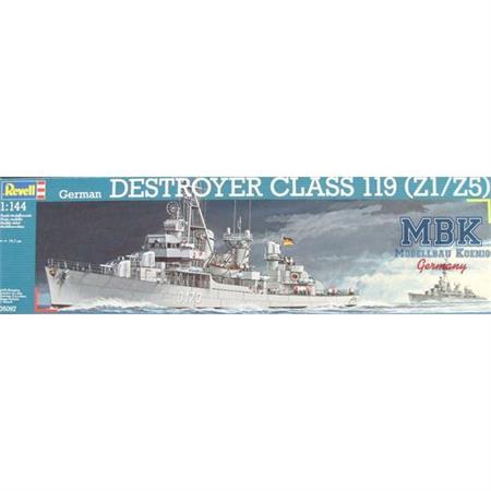 German DESTROYER CLASS 119 (Z1/Z5) - Zerstörer Kla