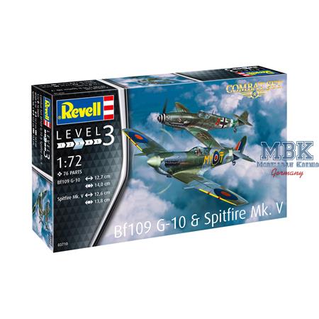 Combat Set  Bf109G-10 & Spitfire Mk.V