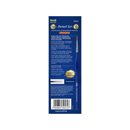 PAINTA Professional- Detail Set-4 Pack Synt.Pinsel