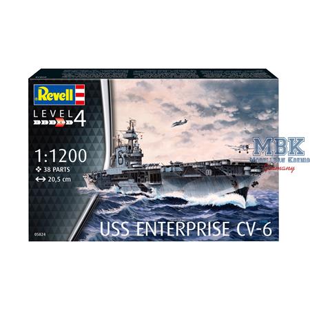 USS Enterprise CV-6 1:1200