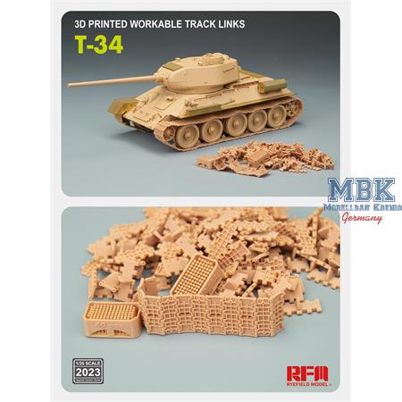 T-34 workable tracks (3D printed)