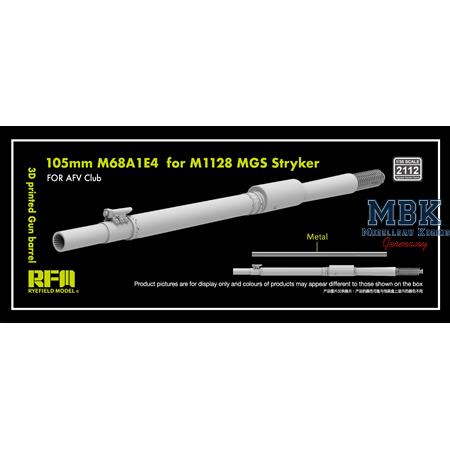 3D print.Gun barrel 105mm M68A1E4 f.M1128 MGS