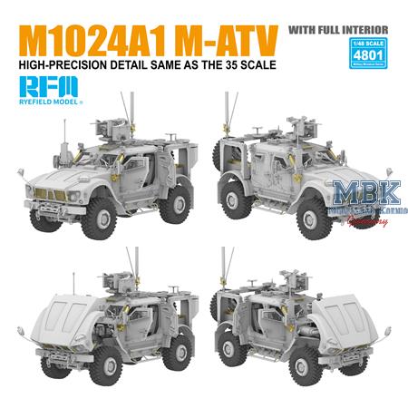 U.S MRAP All Terrain Vehicle M1240A1 M-ATV (1:48)