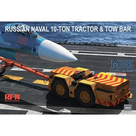 Russian Naval 10-Ton Tractor & Tow Bar (1:48)