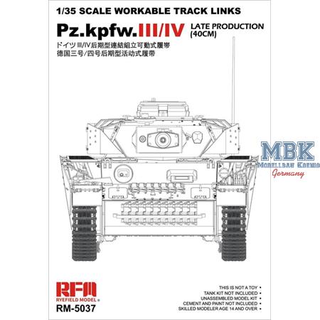 Panzer III / IV late workable tracks 40cm