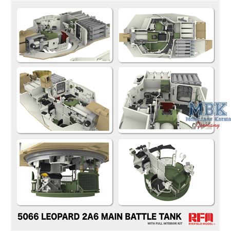 Leopard 2 A6 Main Battle Tank with FULL INTERIOR