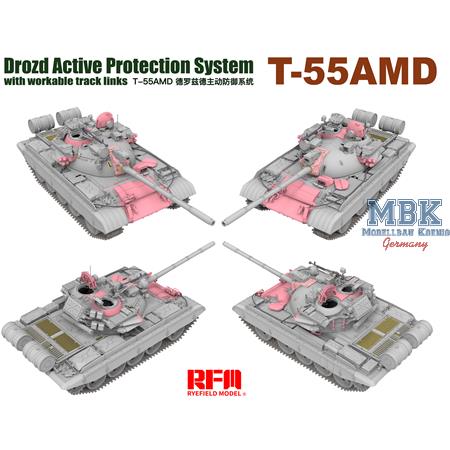 T-55AMD Drozd Active Protection Syst.w/work.tracks