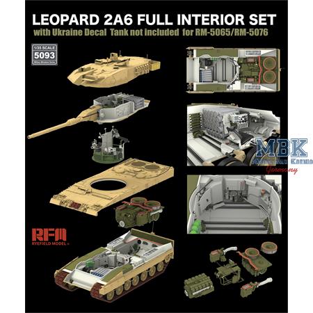 Leopard 2A6 Full Interior set + Ukainian Decals
